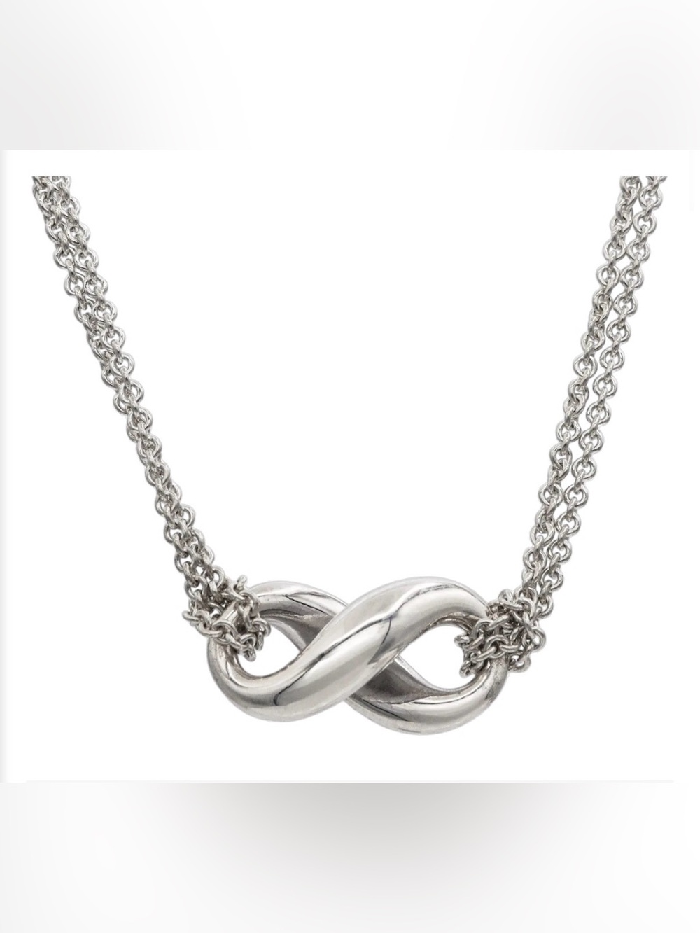 🩵 Tiffany & Co. Double Infinity Necklace - Picture 2 of 7